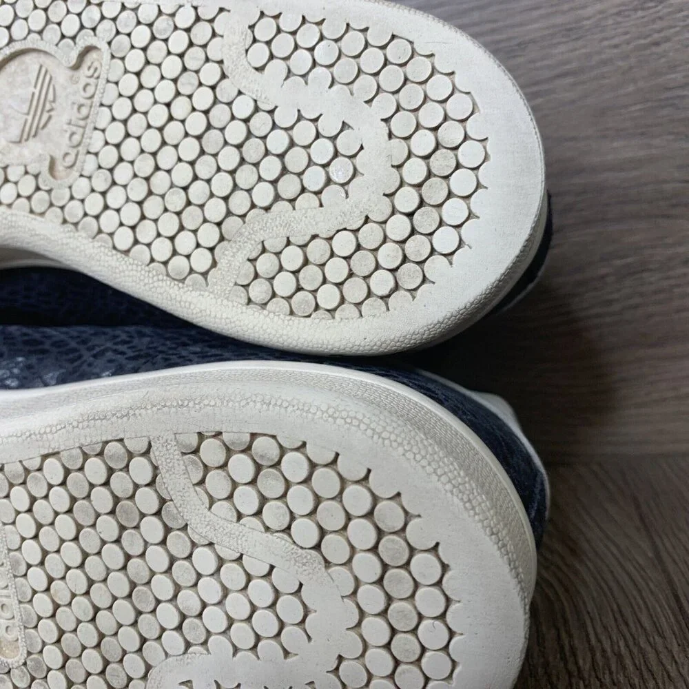 Adidas Stan Smith Womens Size 6.5 Original Black Reptile Snakeskin - Picture 7 of 10